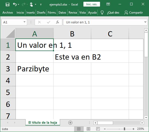 Hoja de cálculo con contenido agregado con PHP